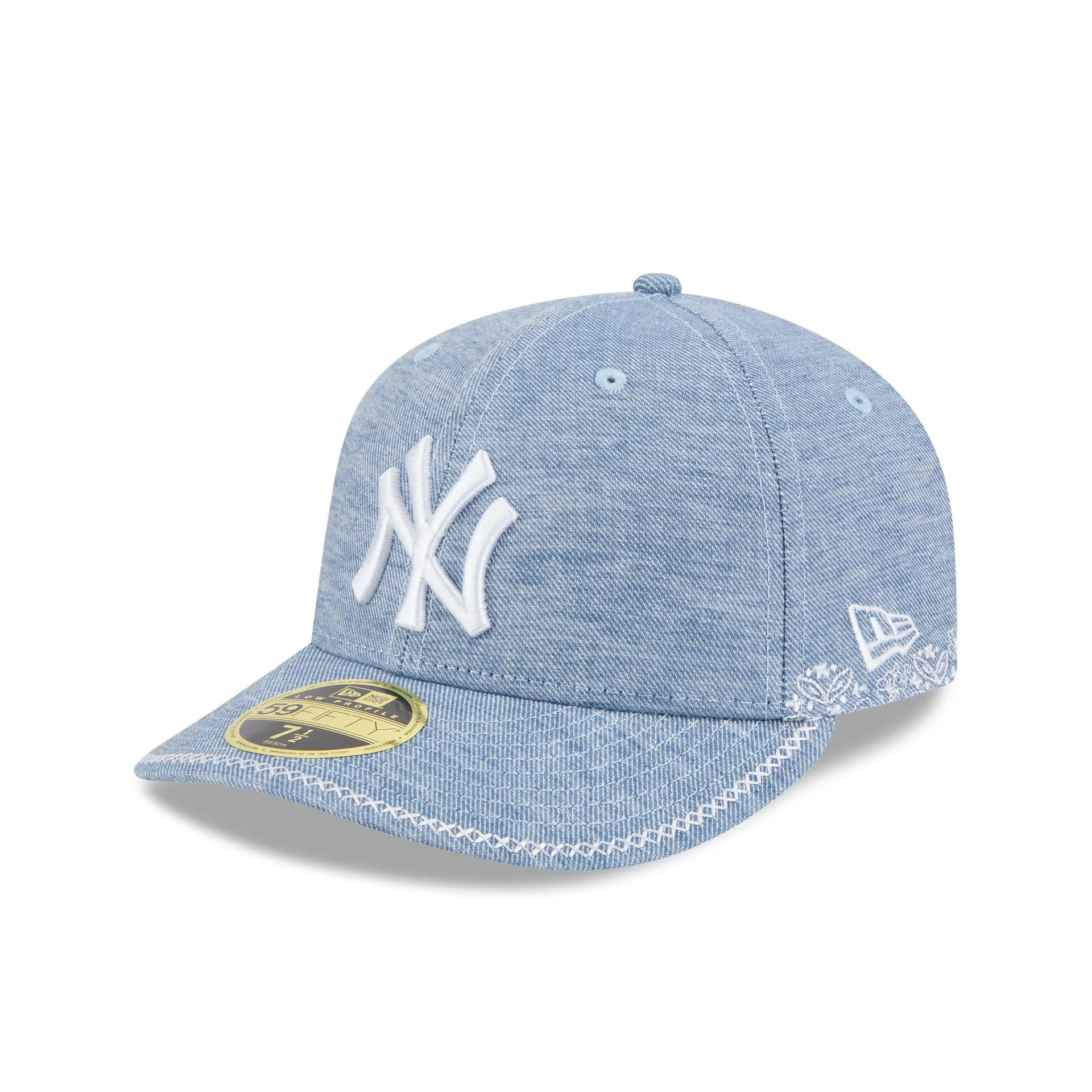 New York Yankees Hand Stitched Chambray Low Profile 59FIFTY Fitted Hat | New Era