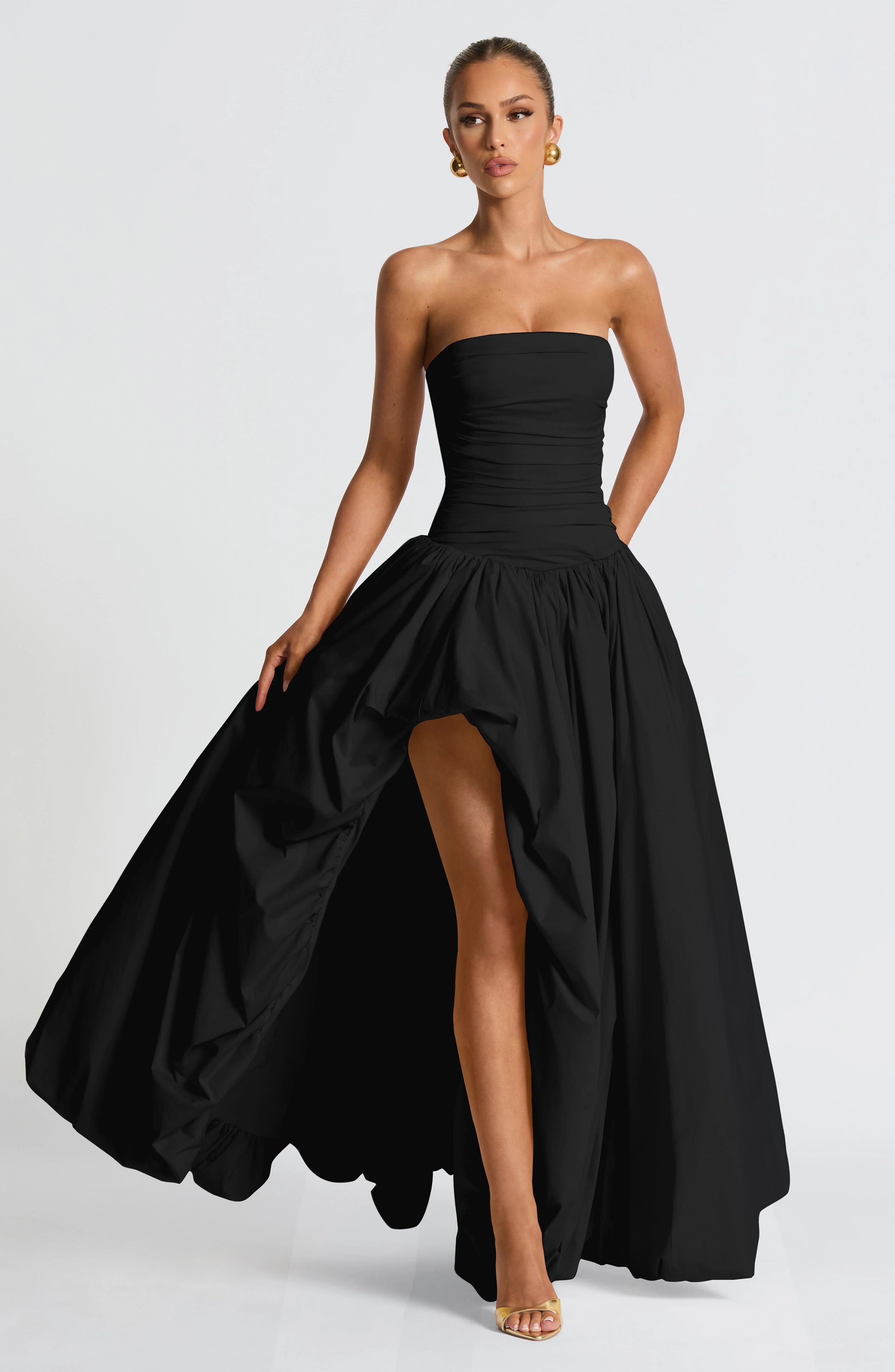 Jillian Maxi Dress - Black | Babyboo (global)