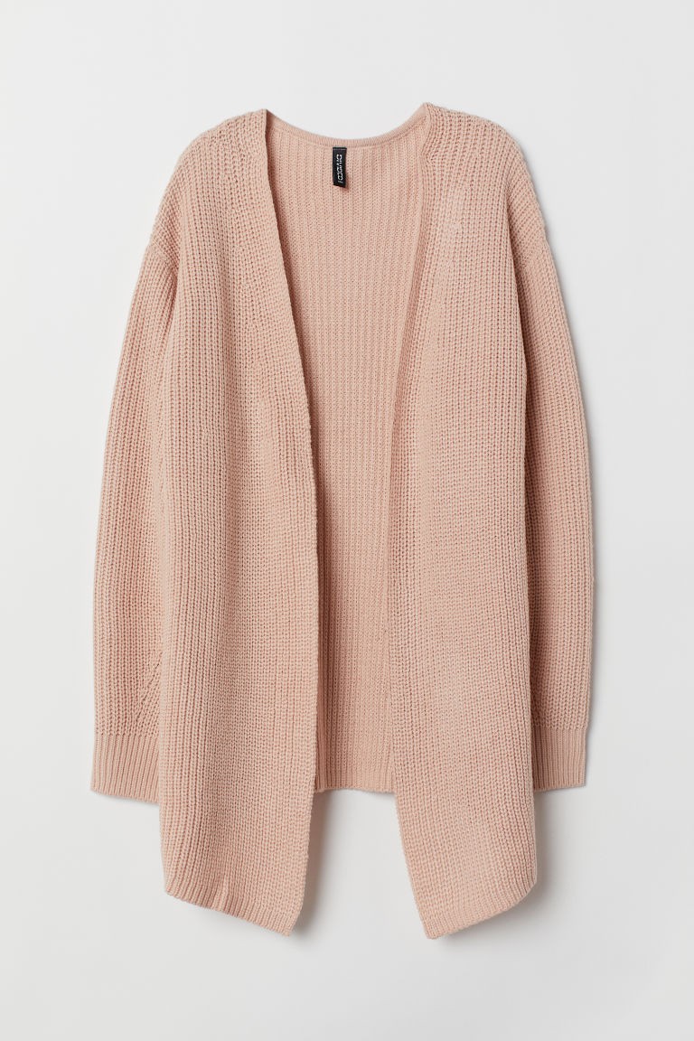 H & M - Rib-knit Cardigan - Orange | H&M (US + CA)