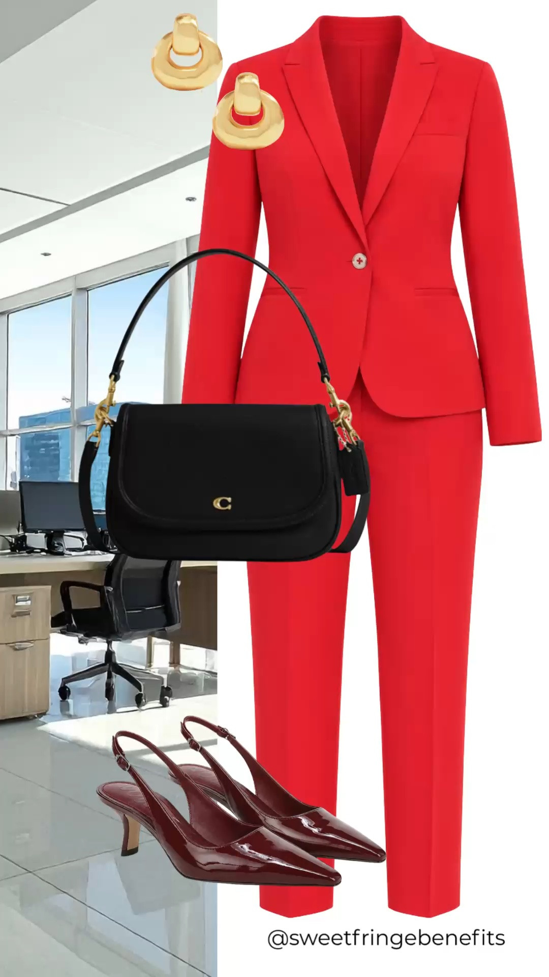 A red suit is not exactly a quiet choice, but I kind of love that about it. This would be such a fun way to make a statement for work or dinner without having to think too hard about the rest of the outfit.

#LTKgrwm #LTKootd #LTKdayinmylife