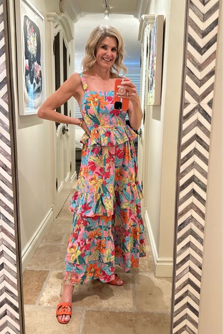 In LOVE with this tiered maxi dress and it’s now on sale for under $50! Size S  

#LTKtravel #LTKsalealert #LTKunder50
