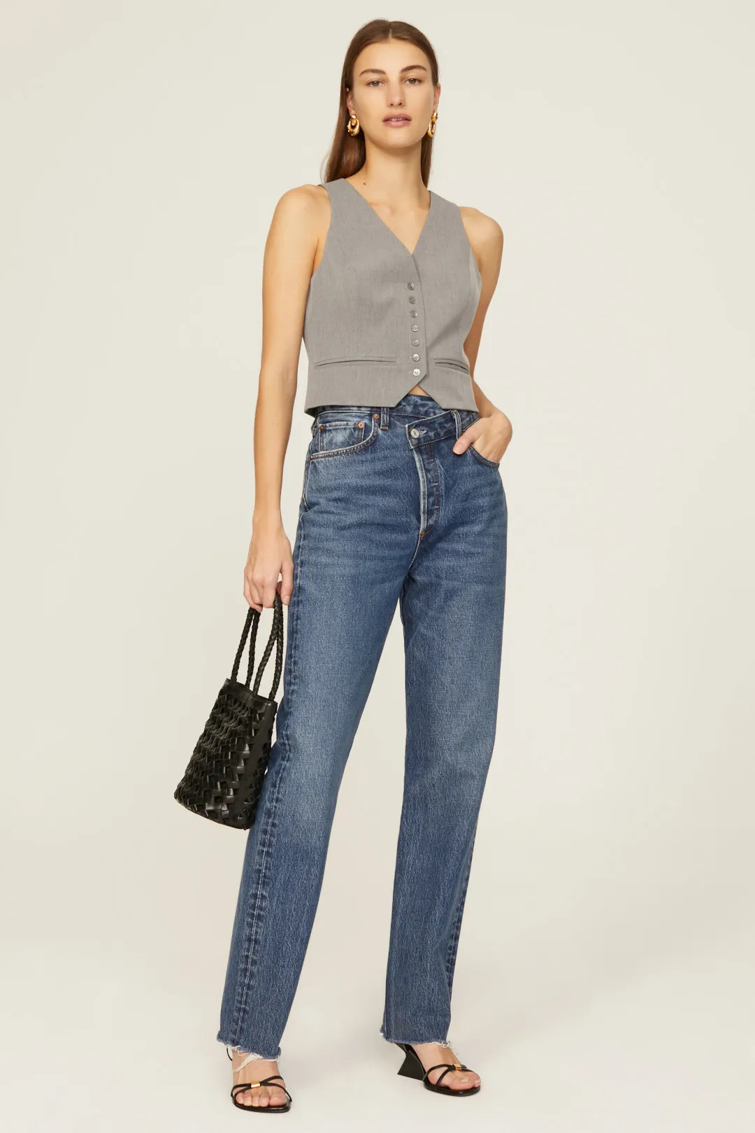 Crisscross Straight Jeans | Rent the Runway