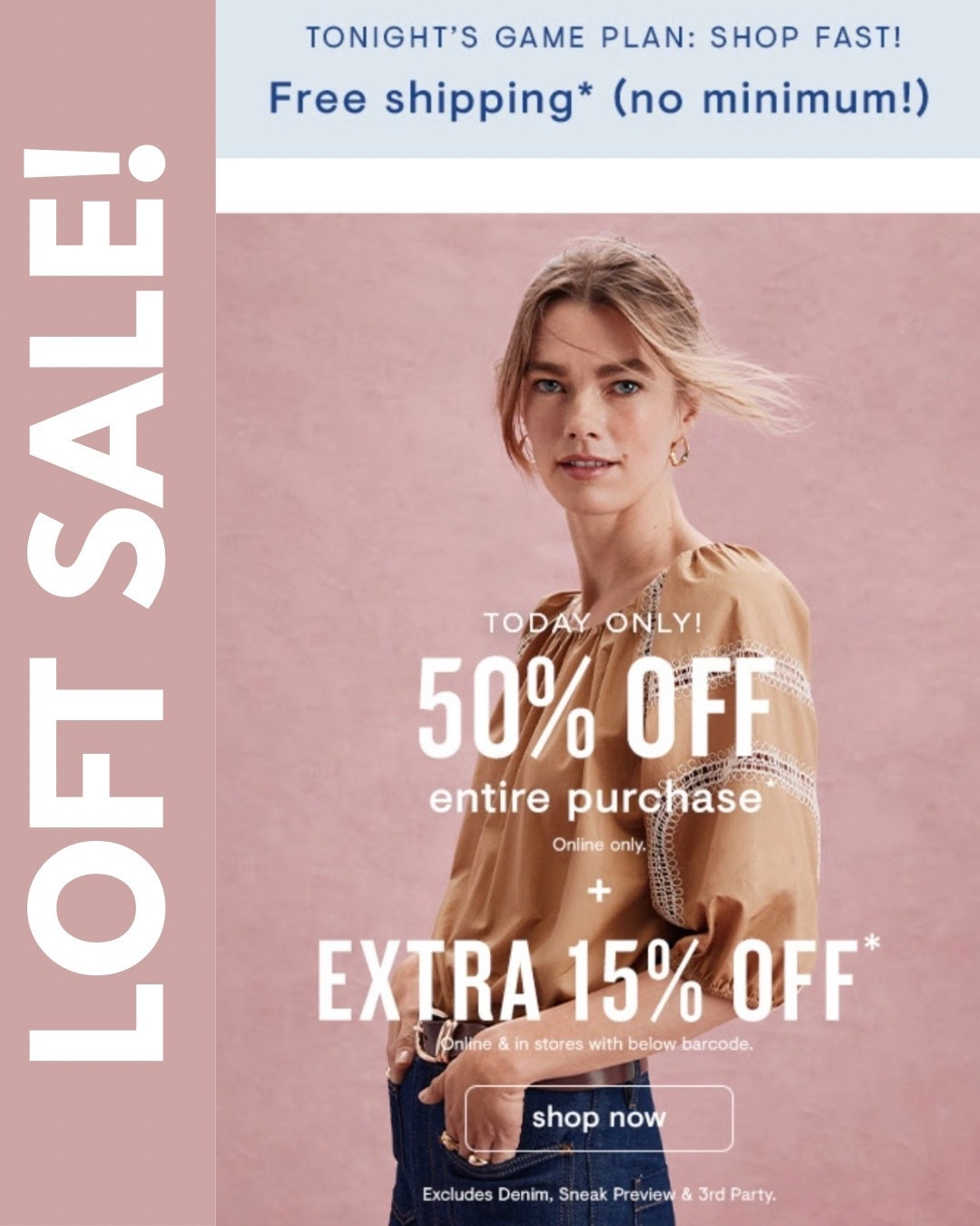 SALE at LOFT ‼️ SAVE 50% OFF + an additional 15% OFF ‼️ FREE SHIPPING  🛍️  Click any product photo to Shop + SAVE!! Would be so appreciated 😍 

Workwear - Date Night - Office Outfit - Seasonal- Shoe Crush - Resort Wear - Dress - Dinner Date 
- Travel - Boots - Cowboy 🤠 Western Wear - Business Casual- Lounge Sets - Pajamas- - Jackets - Denim Dress - Wedding Guest Dress - Holiday Outfit - Gift Guide - Loft - SALE ALERT 

Follow my LTK @fashionistanyc on the @shop.LTK app to view this post and get my exclusive app-only content!

#liketkit #LTKgrwm #LTKdayinmylife #LTKootd #LTKTravel #LTKSaleAlert #LTKWorkwear #LTKPetite #LTKSeasonal
@shop.ltk
https://liketk.it/5Qr7M 

#LTKNYFW #LTKmorningroutine #LTKValentine