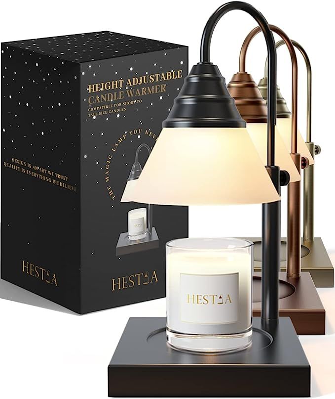 Hestia Magic Candle Warmer Lamp, Compatible with Yankee Candle and 3 Wick Large Jars, Height Adju... | Amazon (US)