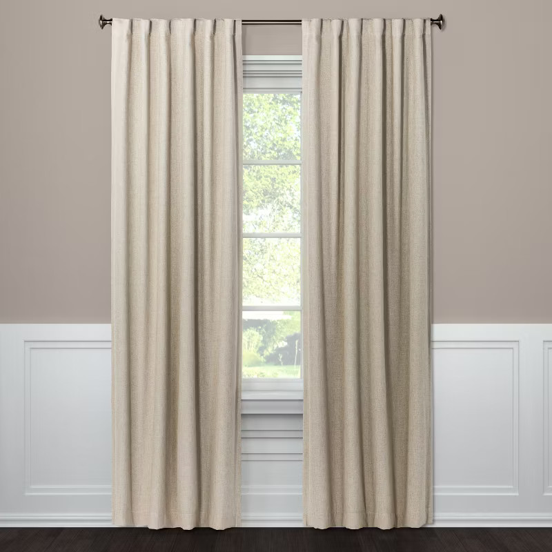 1pc Blackout Aruba Linen Window Curtain Panel - Threshold™ | Target