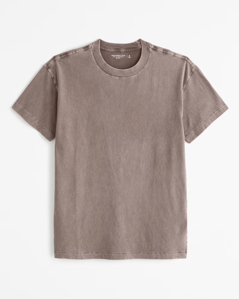 Abercrombie & Fitch Men's Essential Tee in Brown Pattern - Size XS | Abercrombie & Fitch (US)