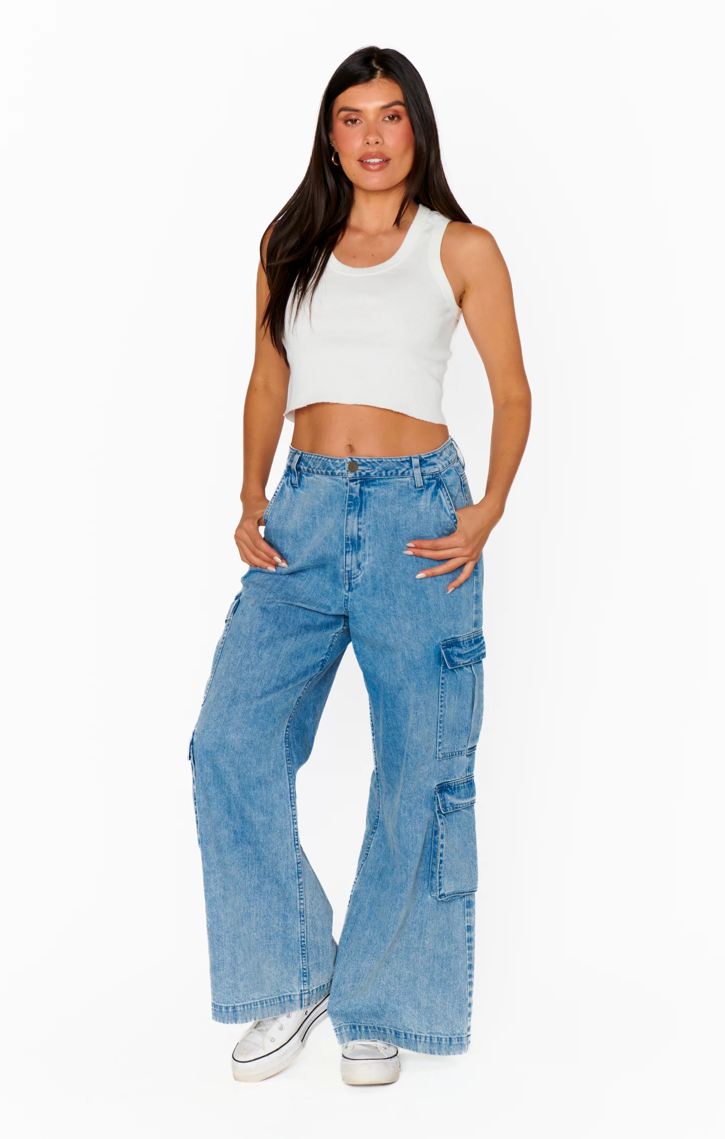 The Cargo Jeans, in Mountain Mist, Size: 28 | Show Me Your Mumu | Show Me Your Mumu