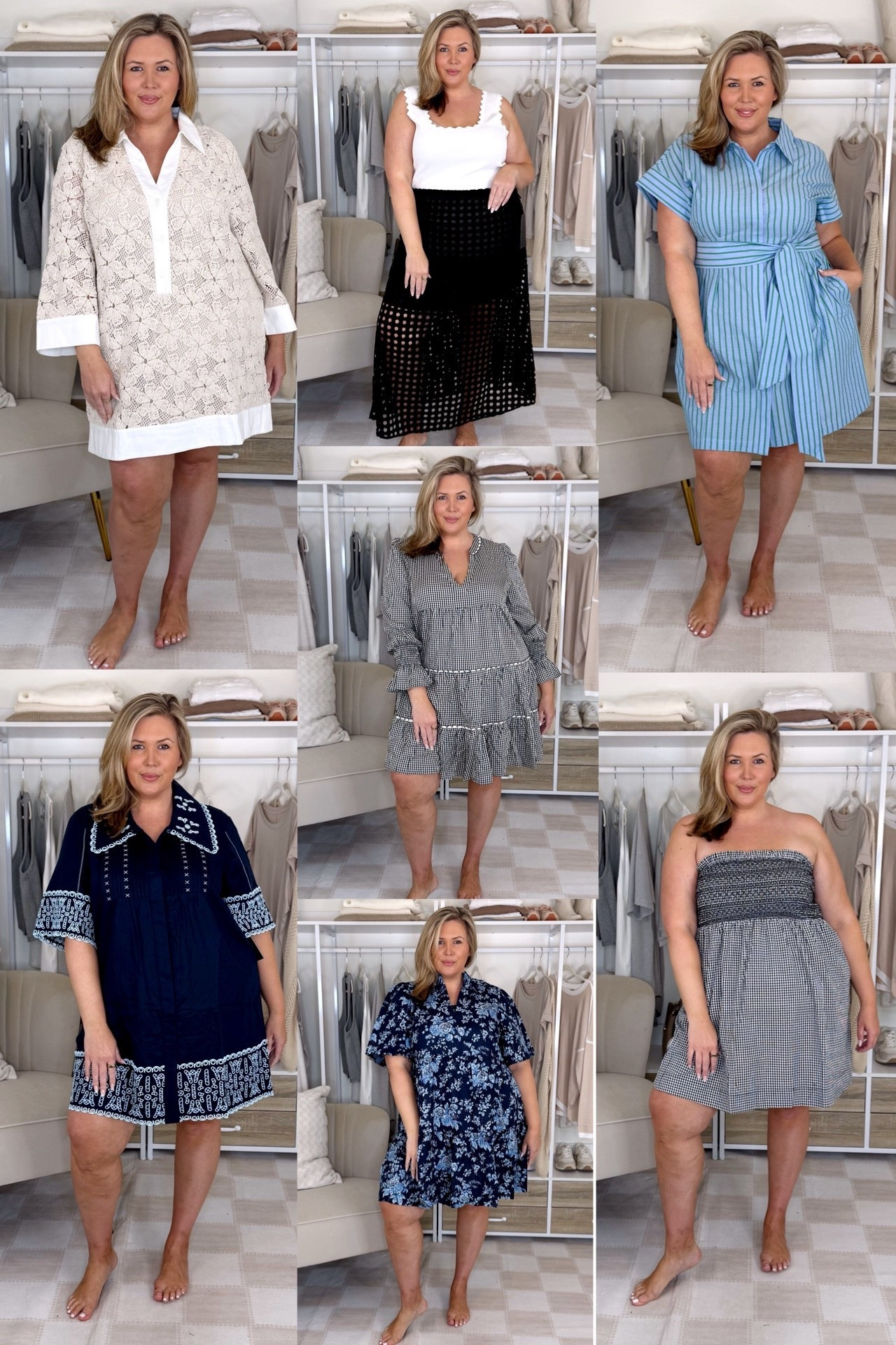 Tuckernuck haul on my size 18/20/2X body! 1. Wearing the XXXL in this one, it fits great! Definitely one of my favorites! 2. The skirt runs small, I’m wearing the XXL and need a bigger size. The tank is an XXXL and I should’ve gotten the XXL, it’s too big! 3. The blue dress is a XXXL and fits well! The quality is amazing! 4. The gingham dress is a XXXL it’s not the best fit if you are shaped like me! 5. The eyelet dress is an XXXL and fits great, perfect if you want a little sleeve! 6. Wearing the XXXL, it runs true to size get your regular! 7. The strapless dress is a XXL and runs true! 

The shorts im wearing are actually not the ones i would recommend, linking the ones I suggest! I do recommend taking a size up in them if you’re high waisted! Use code ASHLEYDXSPANX sitewide!

Shop the LTK sale in app only today-Sunday!

Plus size fashion, plus size finds, tuckernuck haul, tuckernuck finds, summer outfit ideas, summer dresses

#LTKPlusSize #LTKSummerEdit #LTKMidsize