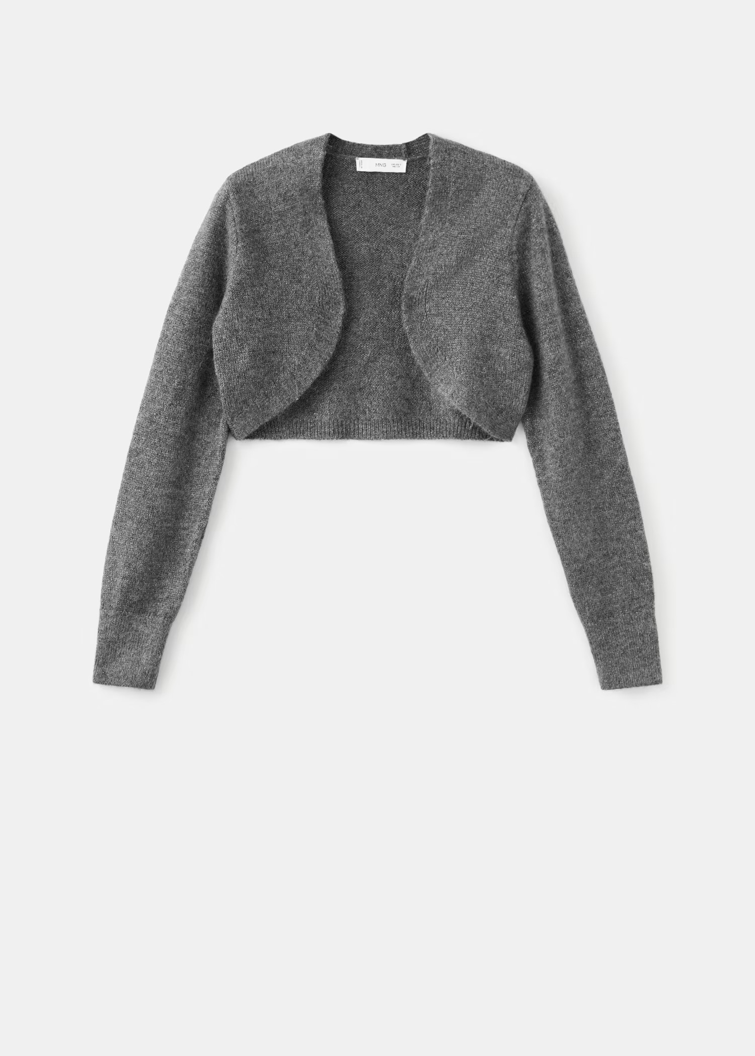 Lurex cropped cardigan | Mango (US/MX/AU)