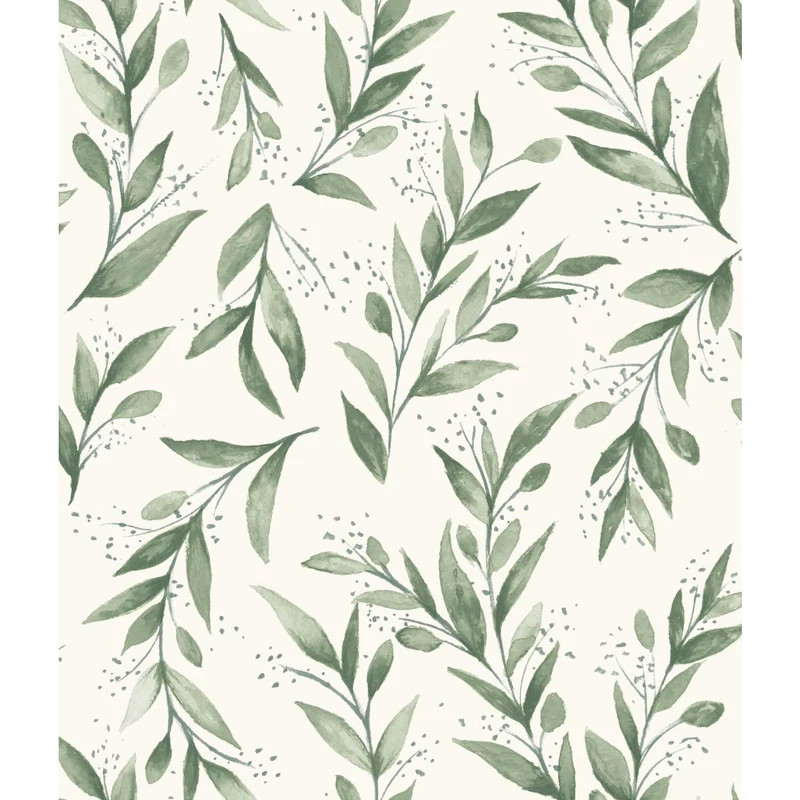 Magnolia Home Olive Branch Olive Grove Wallpaper | DecoratorsBest