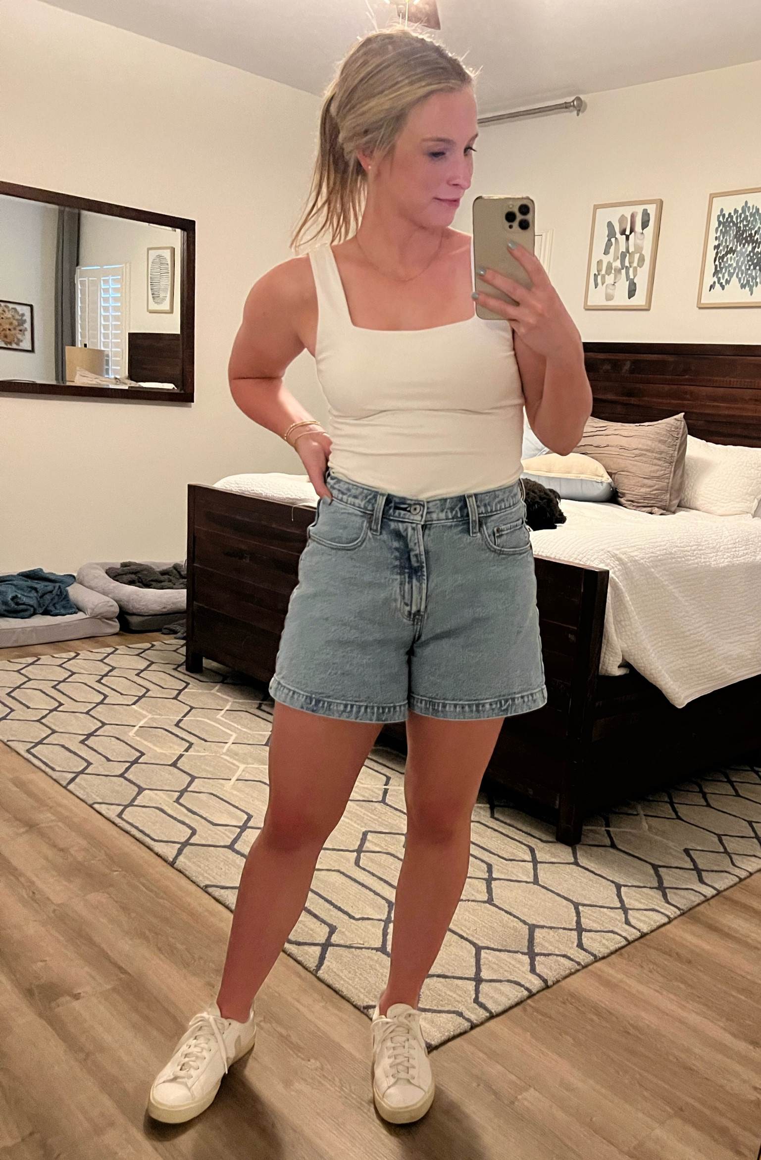 Absolutely OBSESSED with my new Curve Love Abercrombie Dad shorts. I already know these will be a staple for me for spring and summer. Highly recommend, especially for those girls like myself who have a big booty and have a hard time finding shorts that fit you well. They are 20% off this weekend with code AFLTK

#LTKsalealert #LTKfindsunder100 #LTKSeasonal