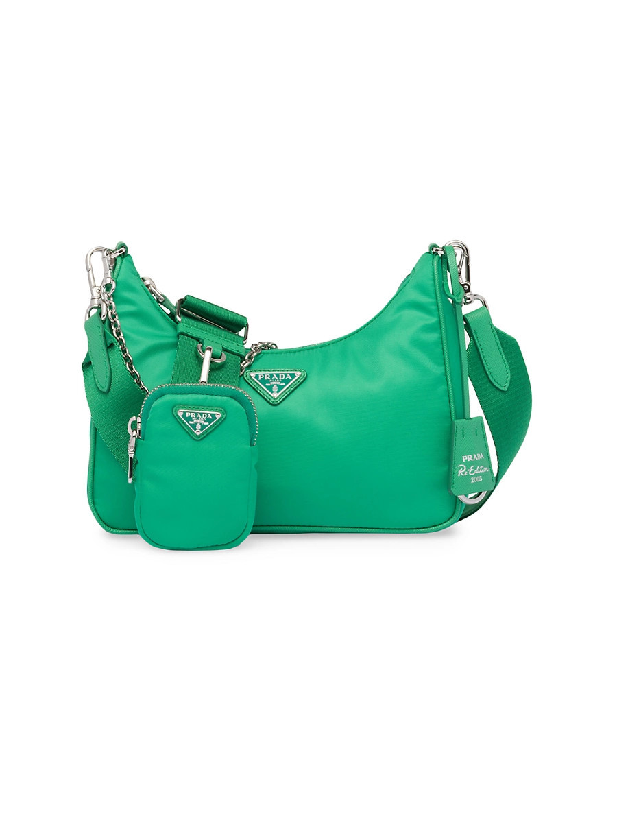 Women's Re-Edition 2005 Re-Nylon Bag - Green | Saks Fifth Avenue