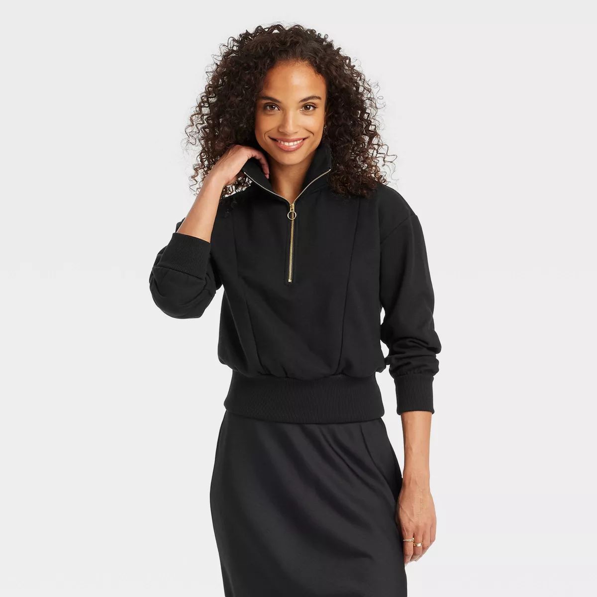 Women's Quarter Zip Sweatshirt - A New Day™ | Target