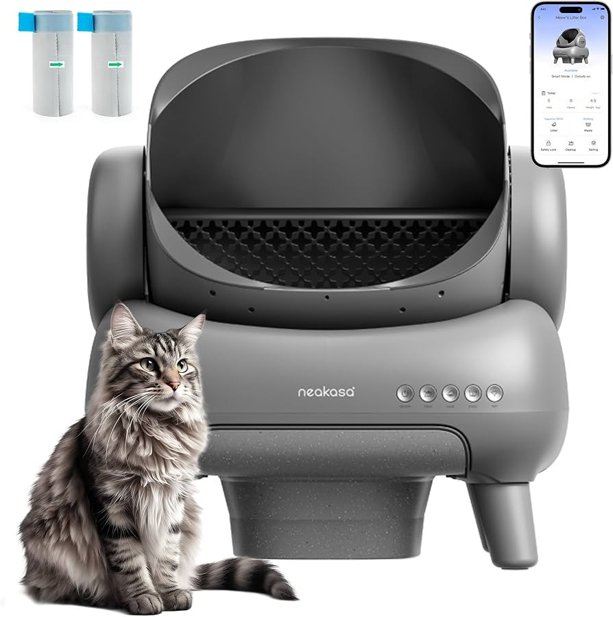 Neakasa M1 Open-Top Self Cleaning Cat Litter Box, Automatic Cat Litter Box with APP Control, Odor... | Amazon (US)