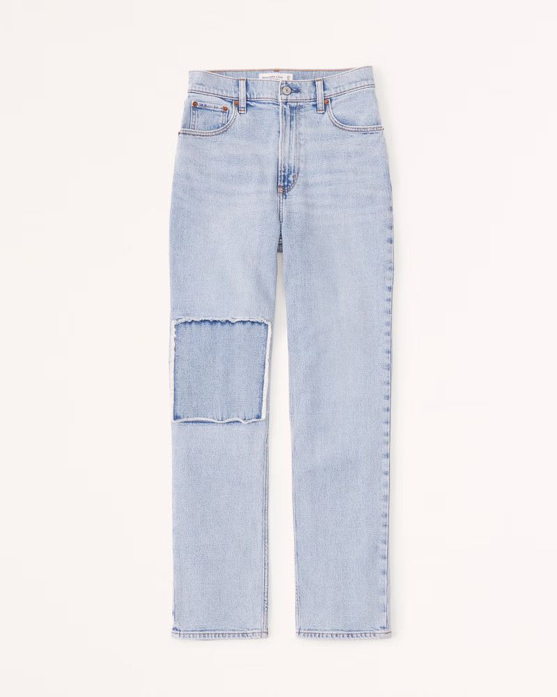 Ultra High Rise Ankle Straight Jean Blue Jeans Outfit Summer Outfits Beach Outfit Budget Fashion | Abercrombie & Fitch (US)