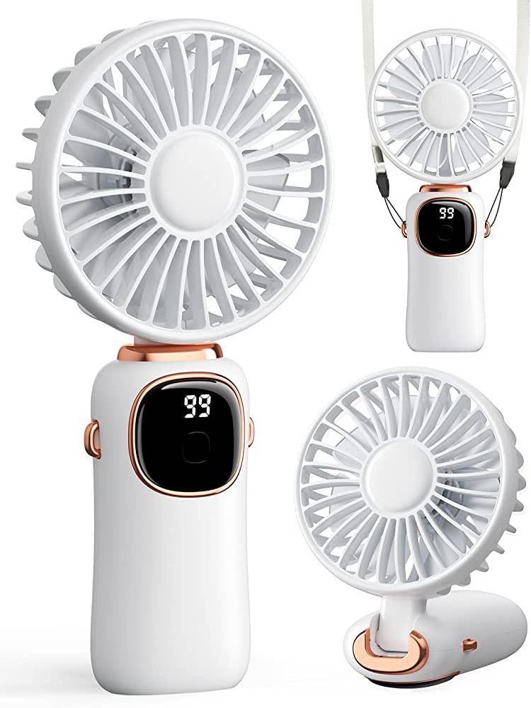 coldSky Portable Handheld Fan, 4000mAh Battery Operated 3 in 1 Multifunction Personal Travel Fan ... | Amazon (US)
