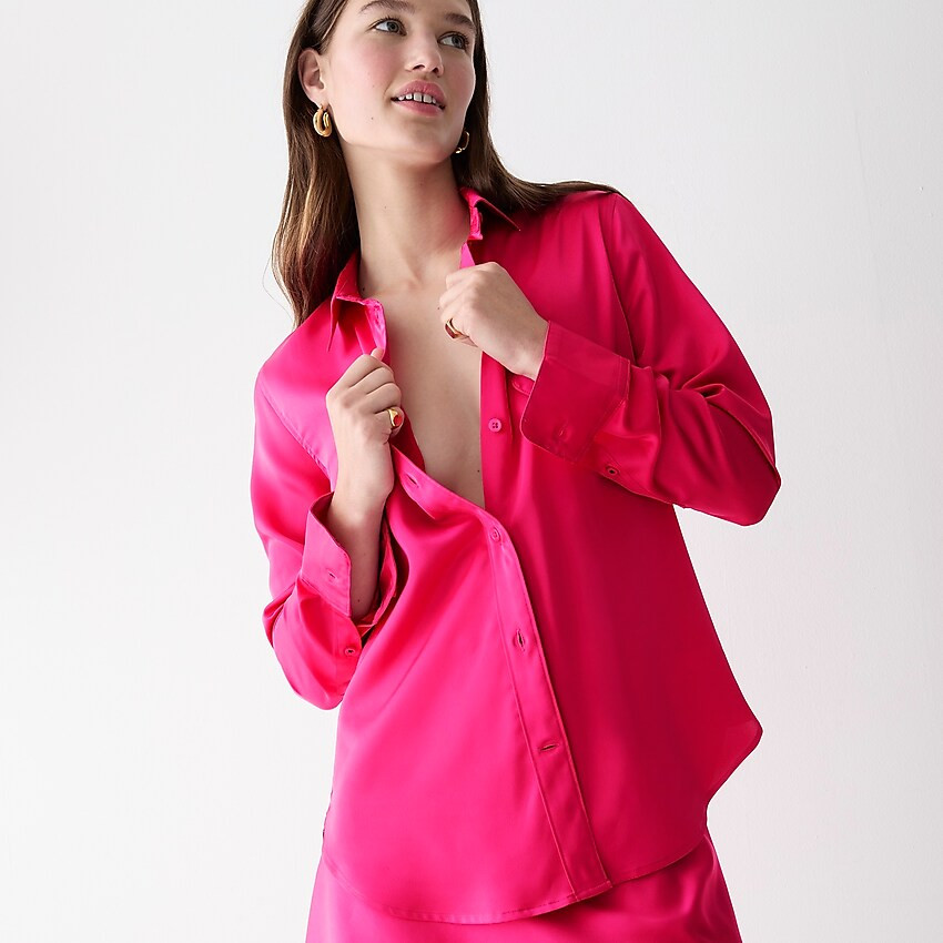 Slim-fit drapey shirt | J. Crew US