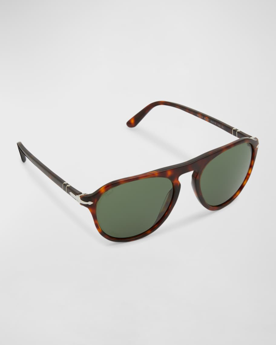 Persol Men's Keyhole Bridge Round Sunglasses | Neiman Marcus
