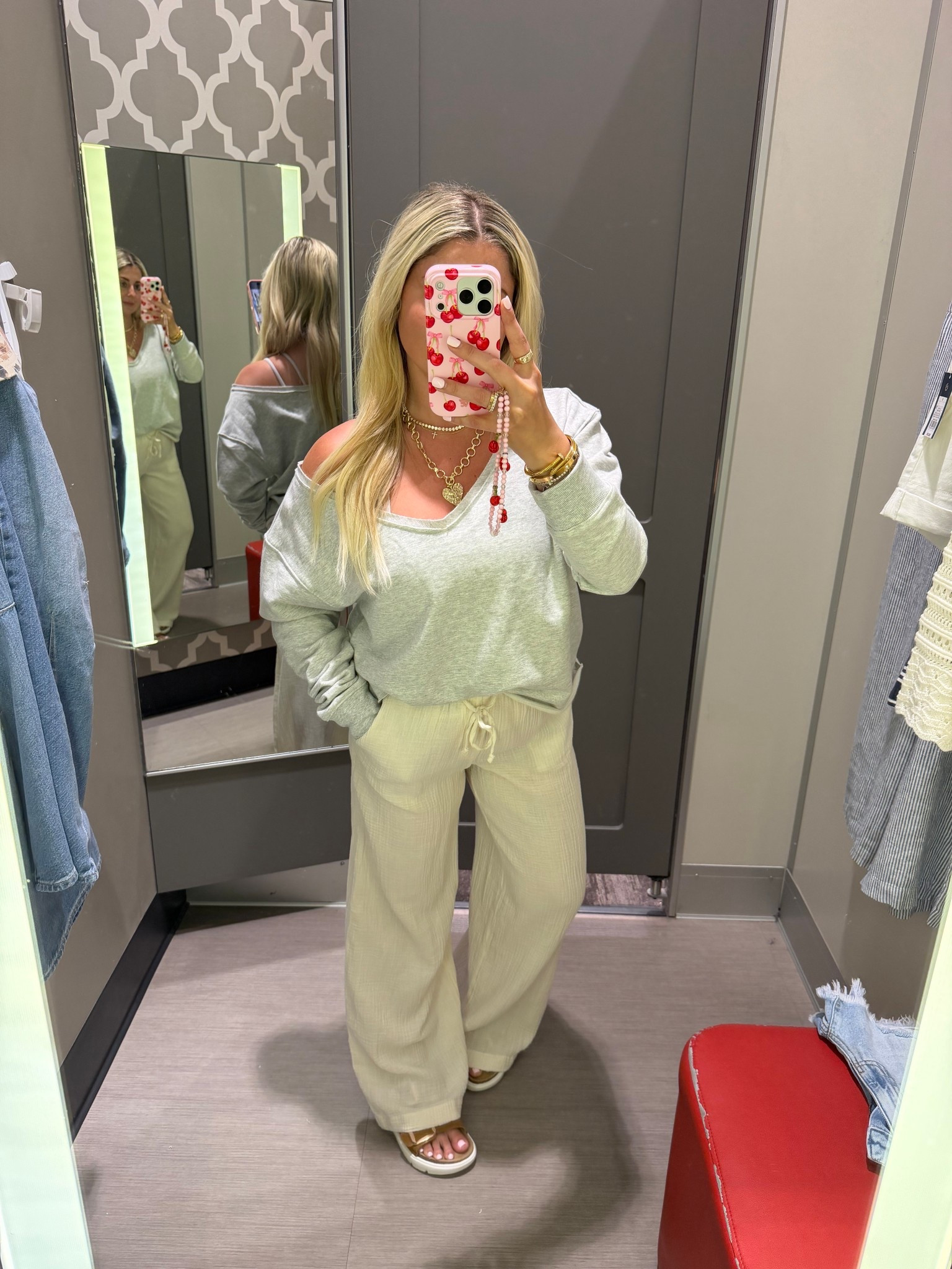 30% off @Target outfit
Size small sweater 
Xs pants 
Sandals tts
Resort, Vacation, spring outfit