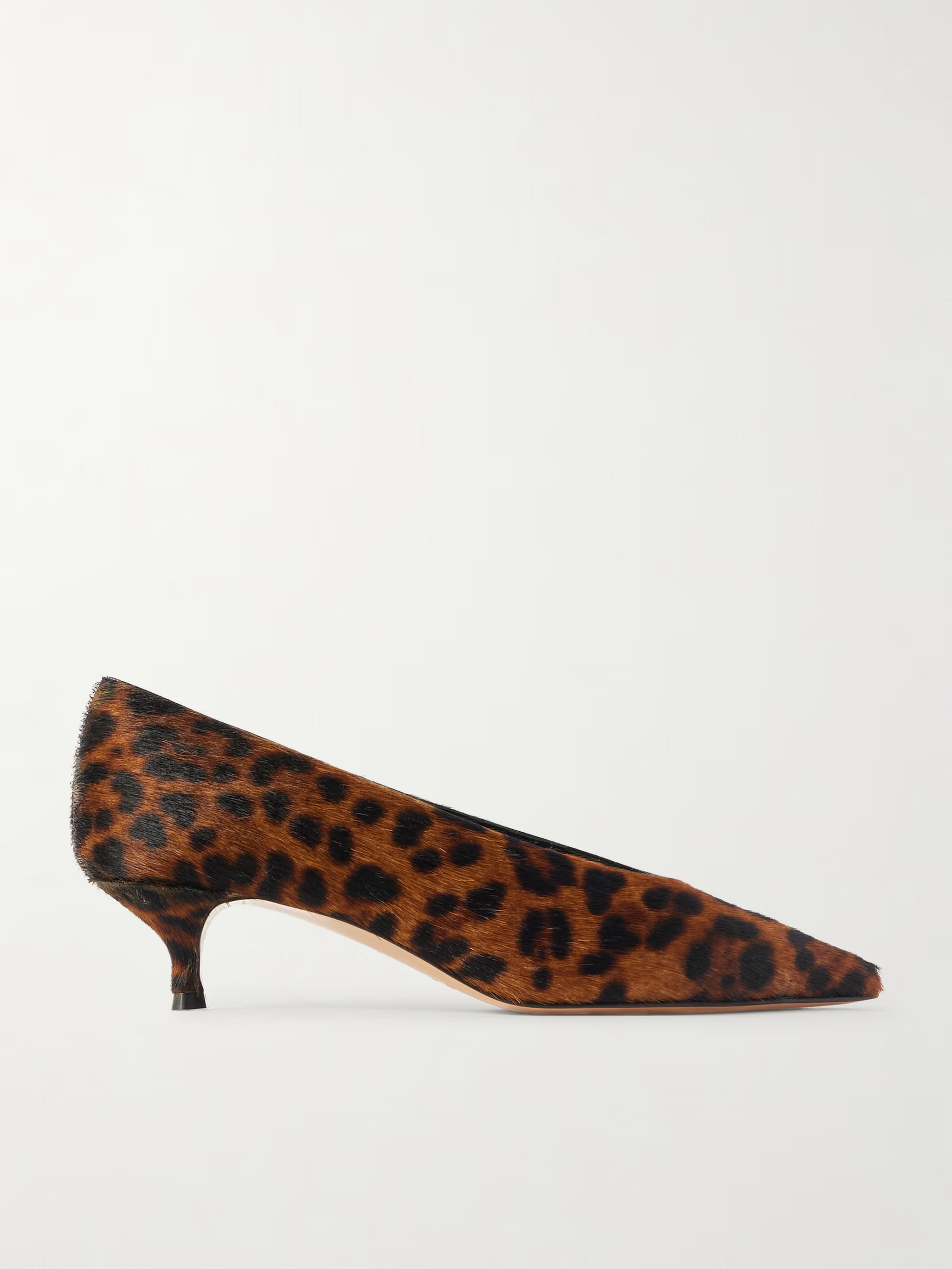 Babouche leopard-print calf hair pumps | NET-A-PORTER (UK & EU)