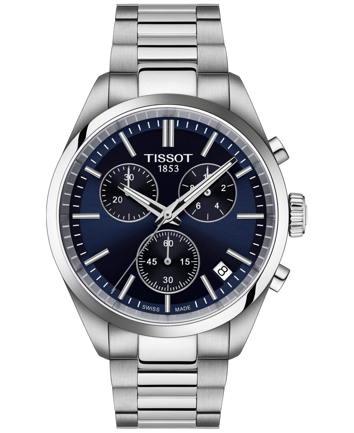 Tissot Men's Swiss Chronograph Pr 100 Stainless Steel Bracelet Watch 40mm | Macy's