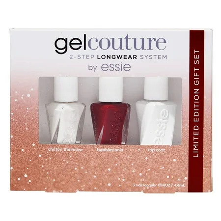 Essie Gel Couture Nail Color, Red and White, Glossy Shade, 3 Piece | Walmart (US)