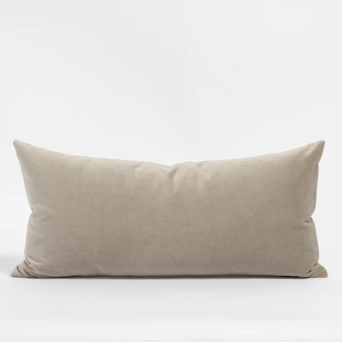 Mason Velvet 12x24 Lumbar Pillow, Mushroom | Tonic Living