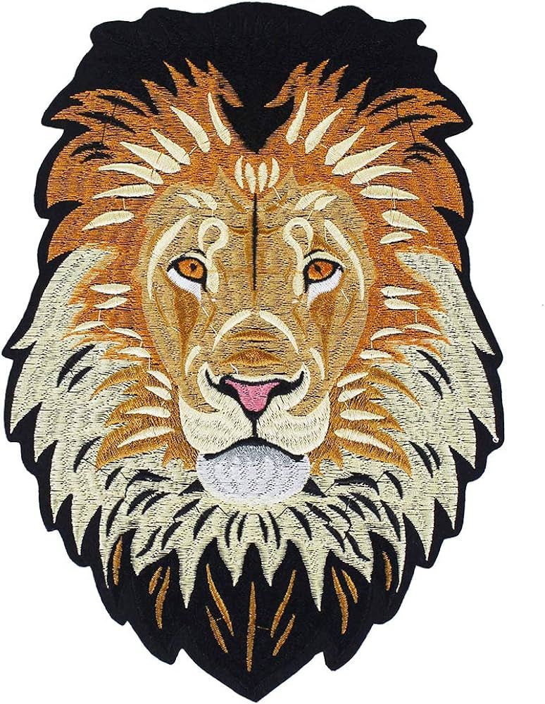 1piece Embroidery Tiger Wolf Leolpard Koala Wolf Dog Lion Patches Animal Head Badge Iron on Appli... | Amazon (US)