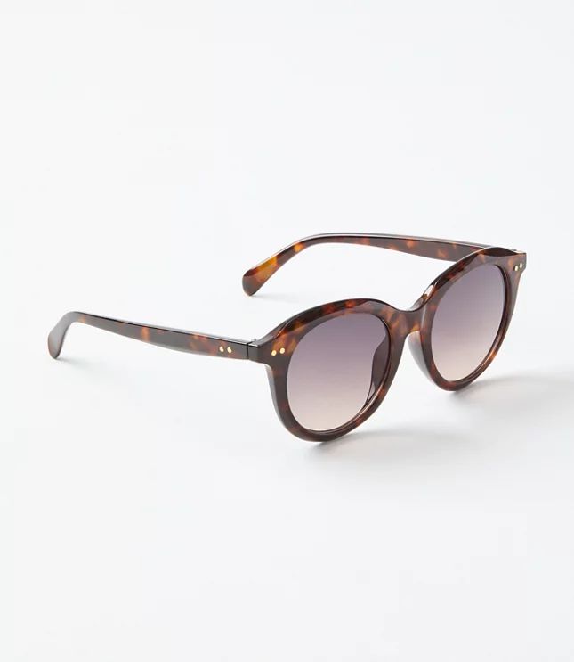 Bevel Round Sunglasses | LOFT