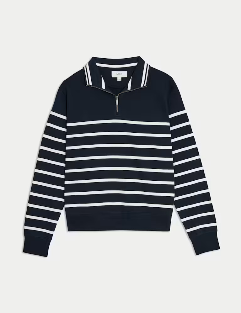 Pure Cotton Striped Sweatshirt | Marks & Spencer (UK)