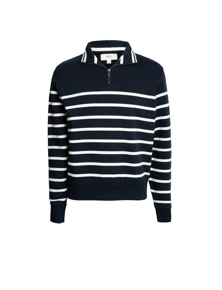 Pure Cotton Striped Sweatshirt | Marks & Spencer (UK)