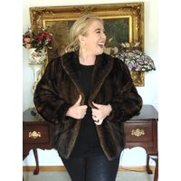 Lunaraine Brown Mink Jacket Pre-Owned Luxury Coat | Etsy (US)