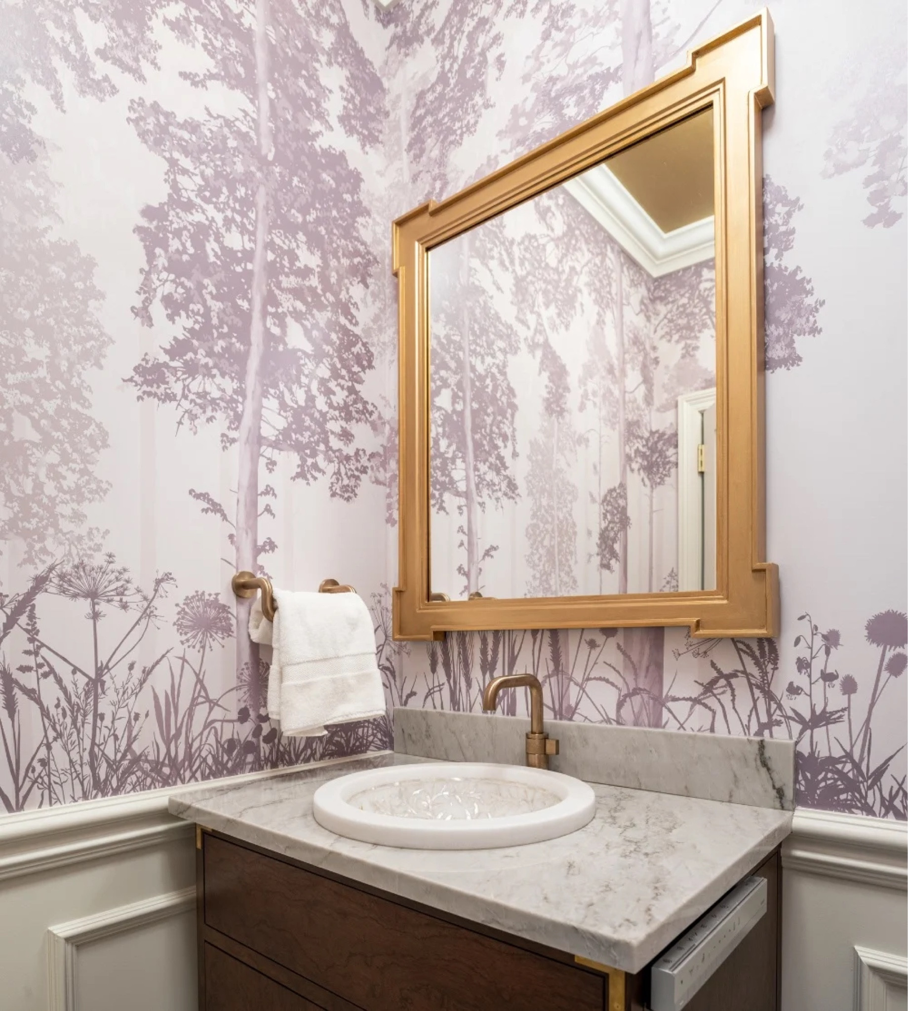 ON SALE NOW! 
Ballard Design Gold rectangular mirror for bathroom #mirror #bath #powderroom #wallpaper mural 

#LTKsalealert #LTKCyberWeek #LTKhome