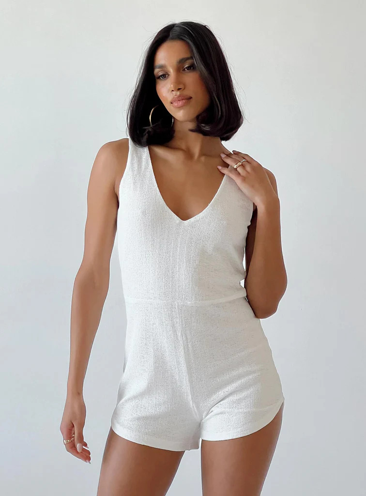 Serena Romper White | Princess Polly US