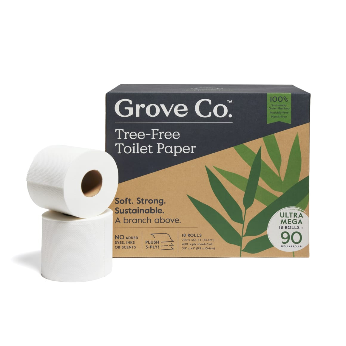 Grove Co. Tree-Free Toilet Paper - 100% Bamboo | Grove