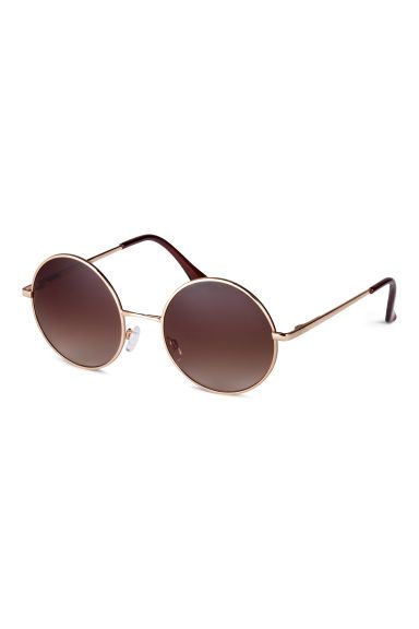 H & M - Round Sunglasses - Gold | H&M (US + CA)