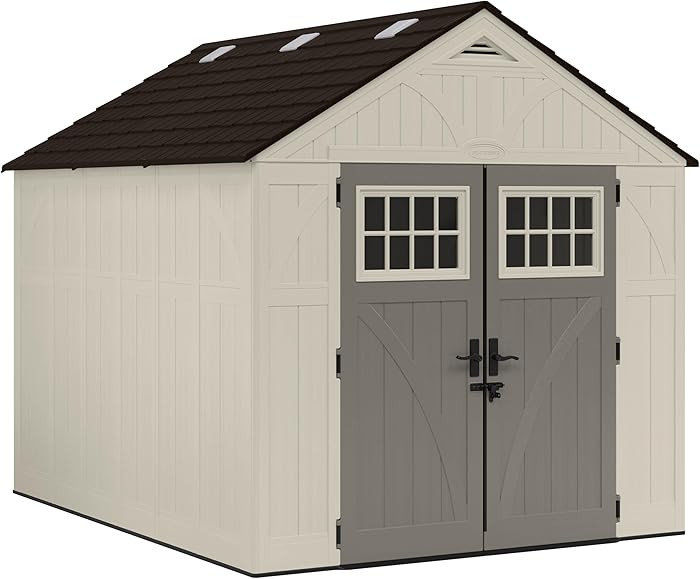 Suncast 8x10 Ft. Outdoor Storage Shed - Large Resin Outdoor Shed with Floor Included, Lockable Do... | Amazon (US)