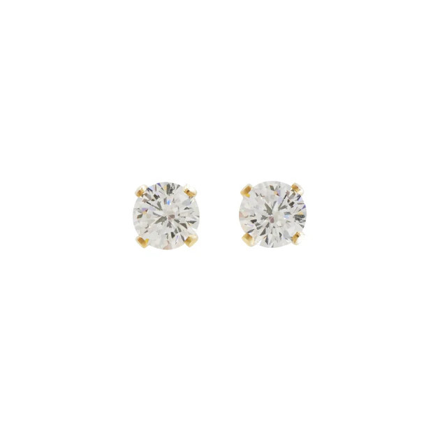 CZ Solitaire Stud Earrings | Amanda Deer Jewelry