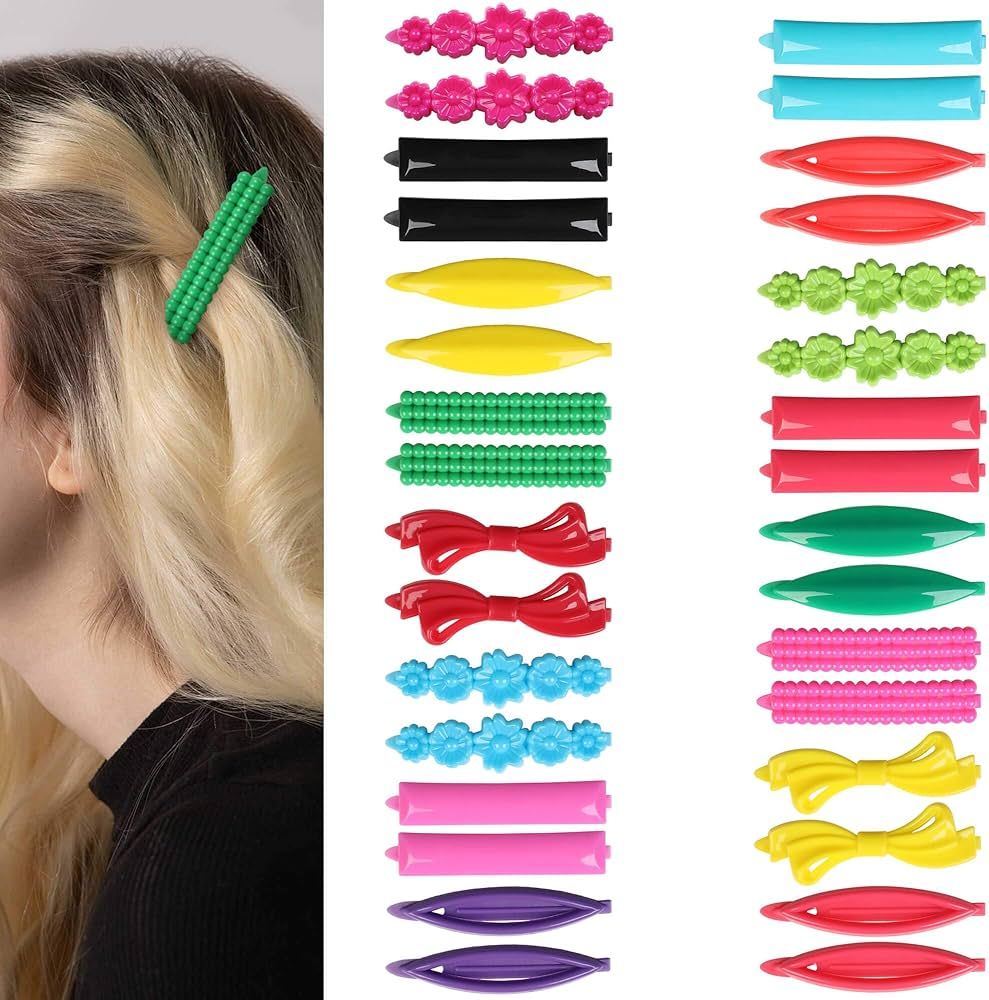 AURORA PIN 32pcs Hair Clips Set, Hair Barrettes for Women and Girls, Hair Accessories for Thick T... | Amazon (US)