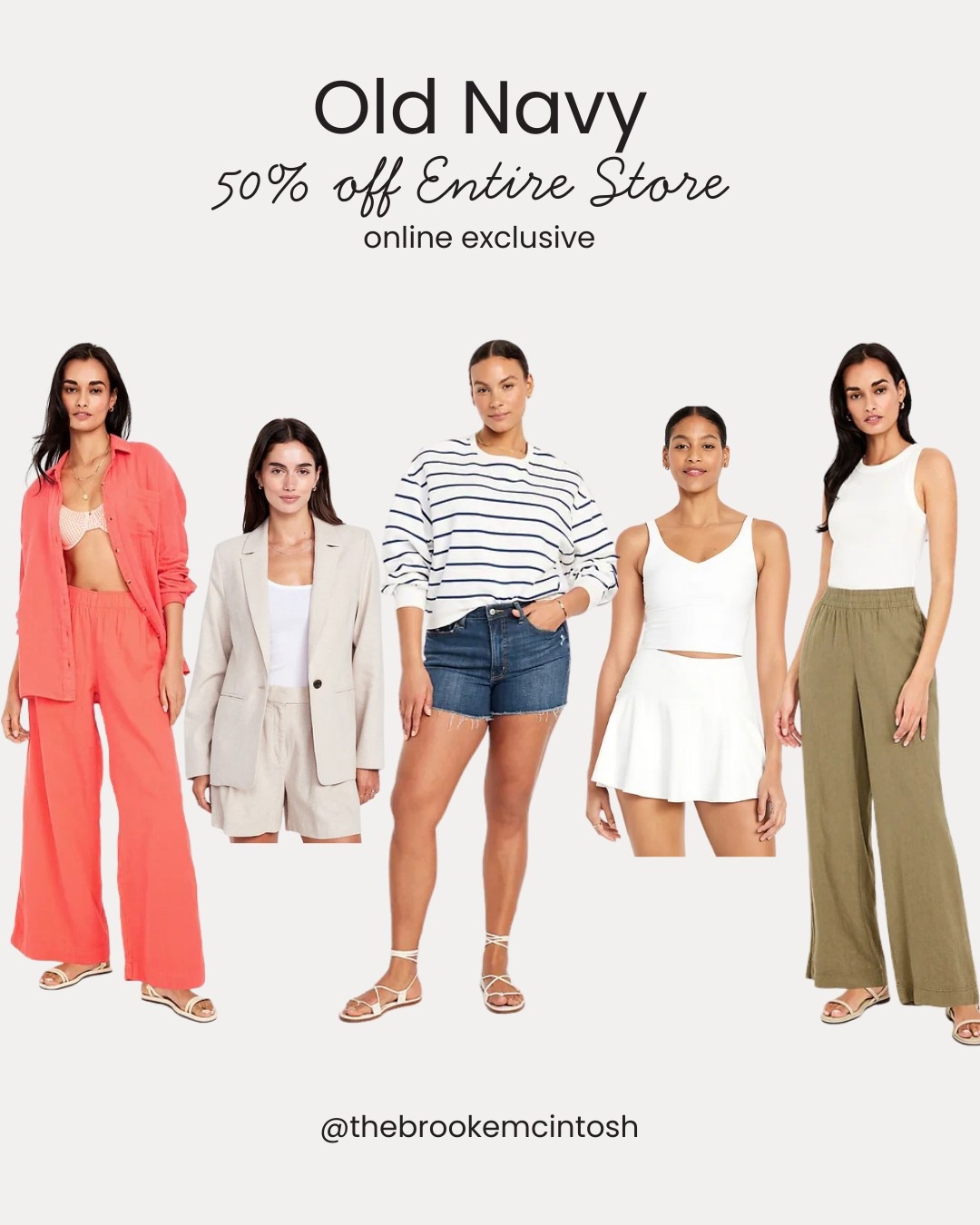 Old Navy is taking 50% off everything—from spring dresses to everyday basics. It’s the perfect time to refresh your wardrobe & stock up for summer! 

#LTKSaleAlert #LTKFindsUnder50 #LTKStyleTip