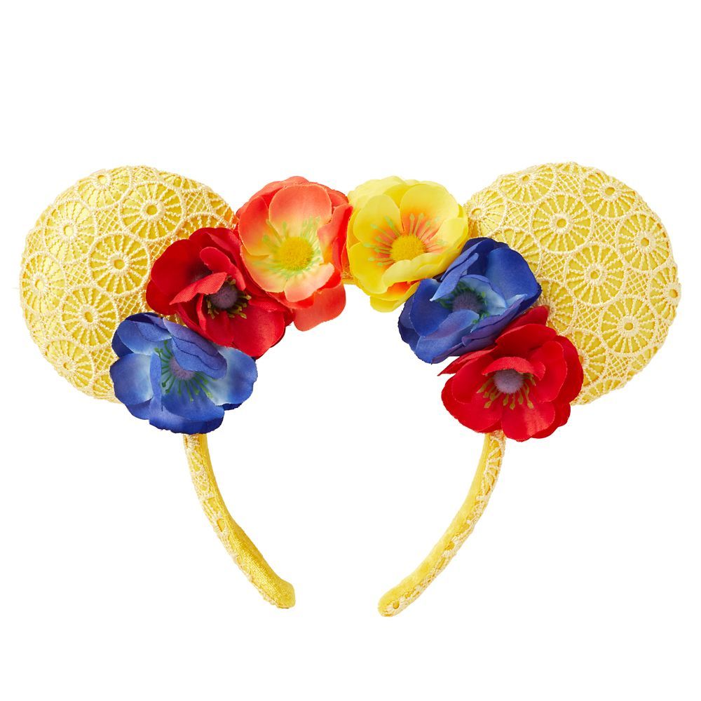 Minnie Mouse Floral Ear Headband – Poppies and Lace | Disney Store