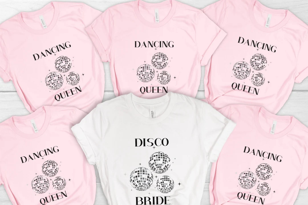 Disco Bride Shirt Dancing Queen Shirt Matching Shirts - Etsy | Etsy (US)
