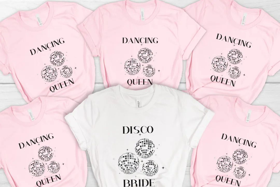 Disco Bride Shirt Dancing Queen Shirt Matching Shirts - Etsy | Etsy (US)