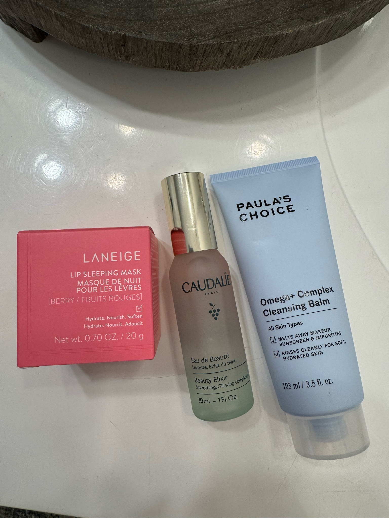New products adding to my skin care routine | Laneige lip sleep mask is bomb and has kept my lips hydrated all night long | Caudalie beauty elixir prep, set, glow fast mist will become my new holy grail, not only does it smell bomb but it also helps prep skin, shrink pores, sets makeup, and keeps my skin looking fresh and glowy | Paul’s Choice cleansing balm helps melt away makeup and any sunscreen. Keeps skin clean and hydrated

#LTKfindsunder100 #LTKstyletip #LTKbeauty