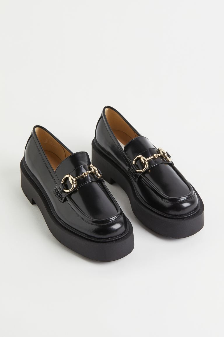 Chunky leather loafers | H&M (DE, AT, CH, DK, NL, NO, FI)