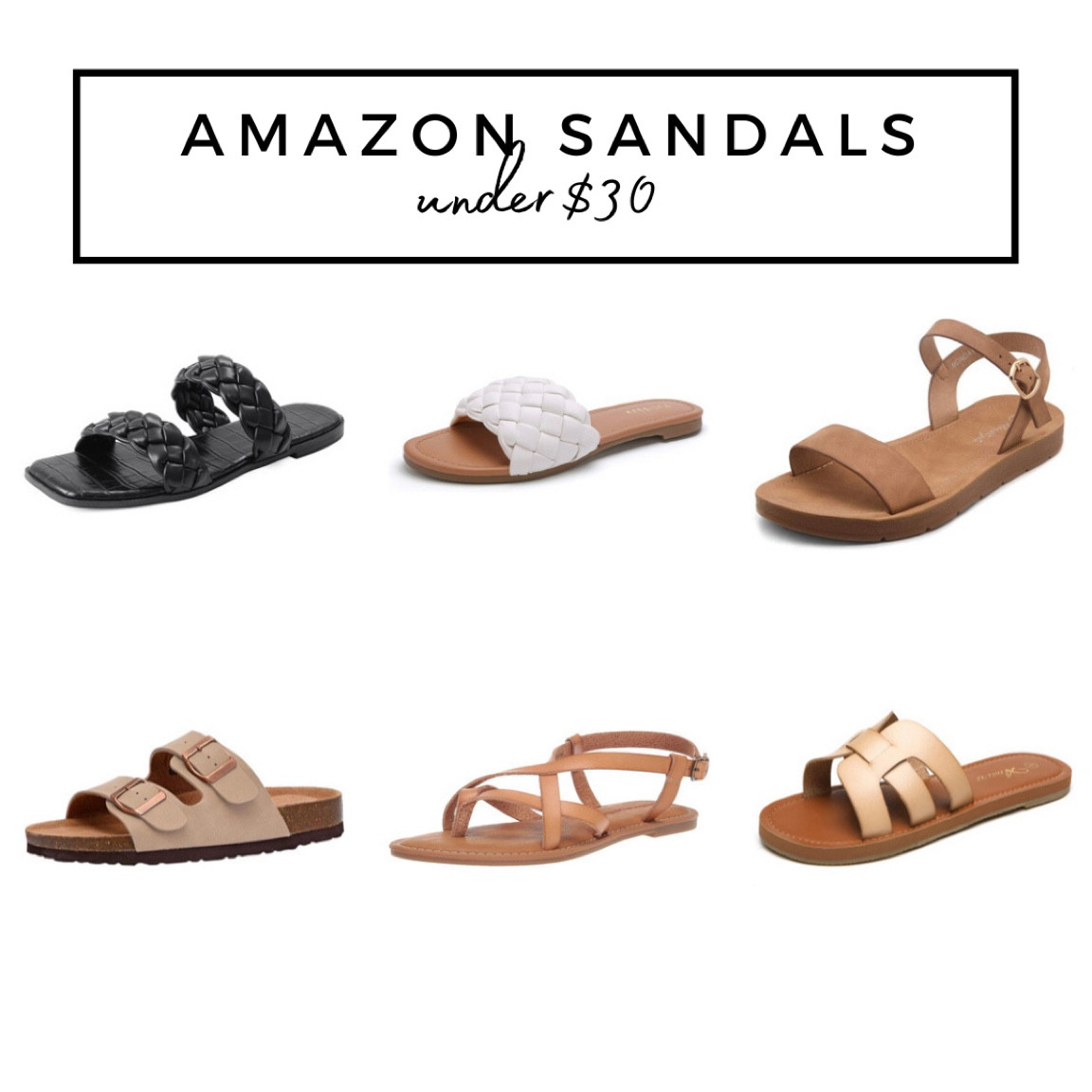 Amazon sandals under $30 #amazon #amazonsandals #spring #summer #amazonfashion #springbreak #vacation #beach #sandals 

#LTKSeasonal #LTKstyletip #LTKshoecrush