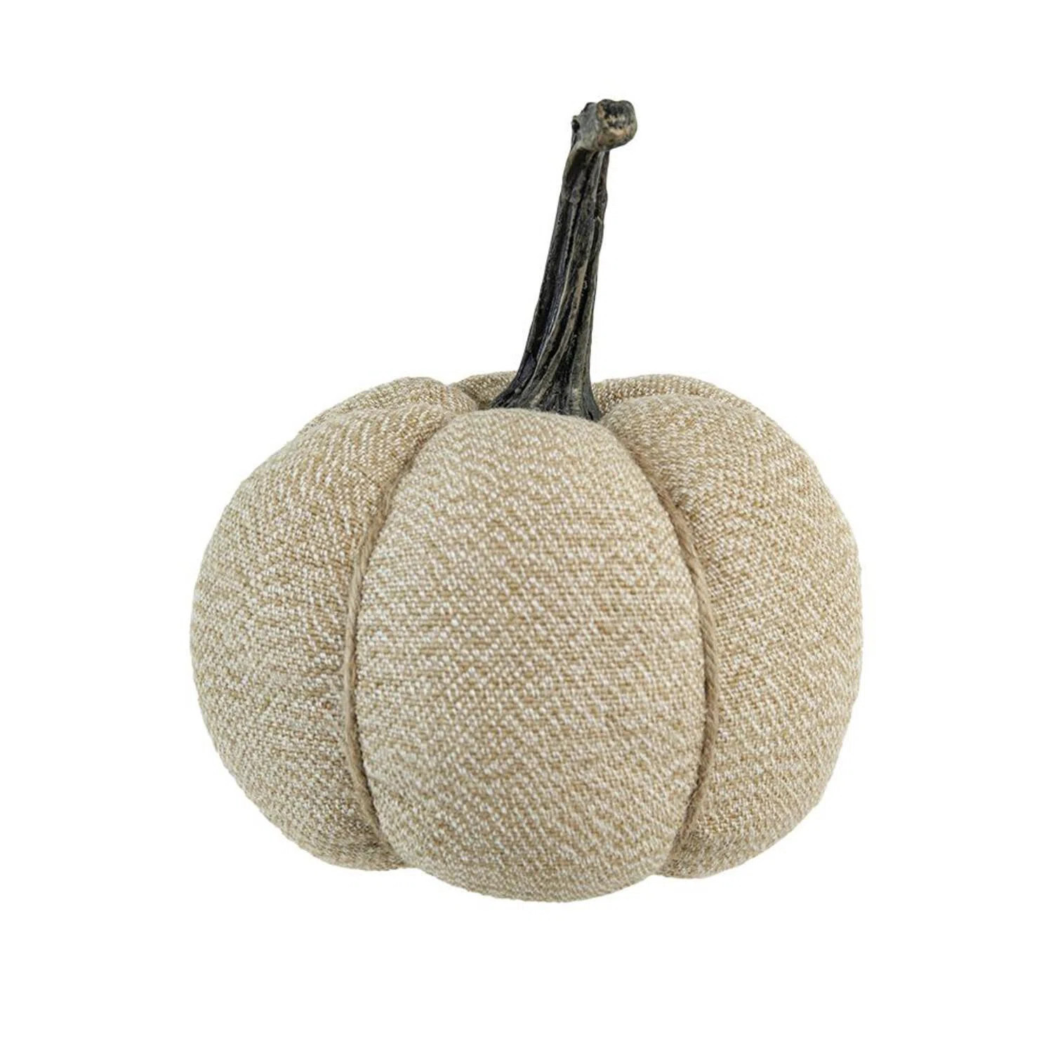 Fabric Weighted Pumpkin - 8.3" - Beige | Wayfair North America