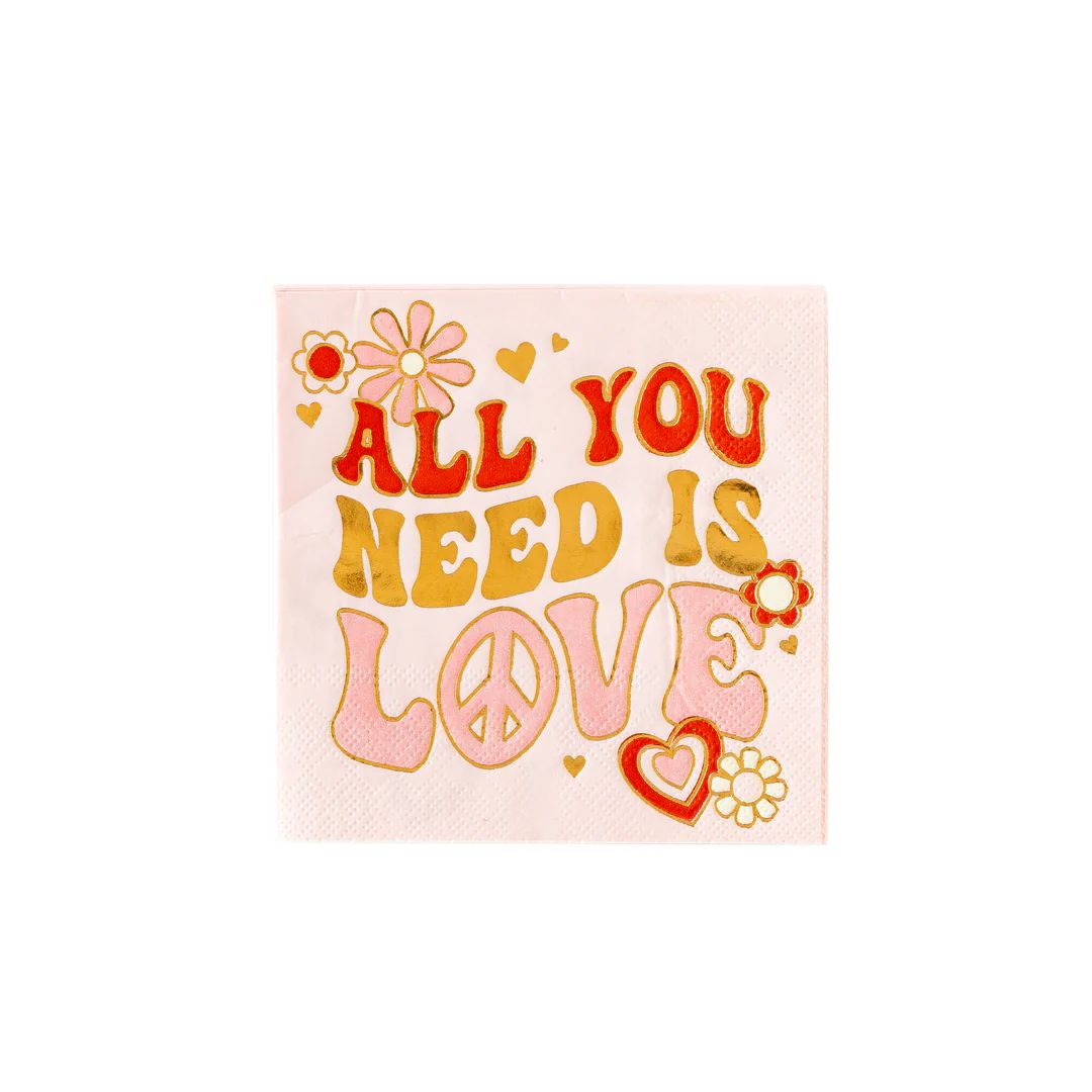 Occasions by Shakira - All you Need is Love Napkin | My Mind's Eye