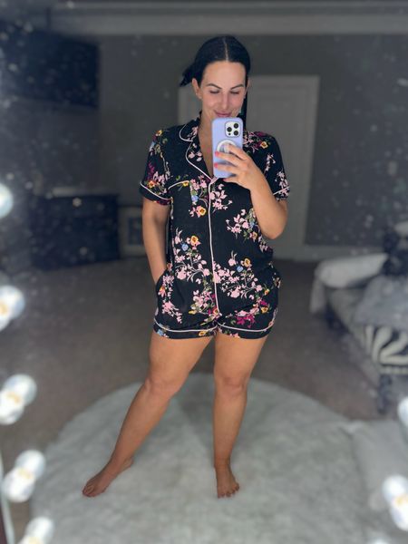 In my matching pj set era. These cozy sets come in a bunch of fun prints for spring and summer. Wearing my true size medium  

#LTKover40 #LTKmidsize #LTKtravel