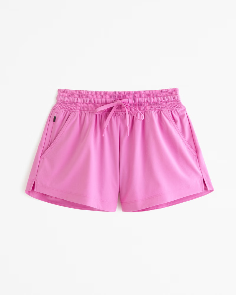 YPB motionTEK High Rise Lined Workout Short | Abercrombie & Fitch (US)